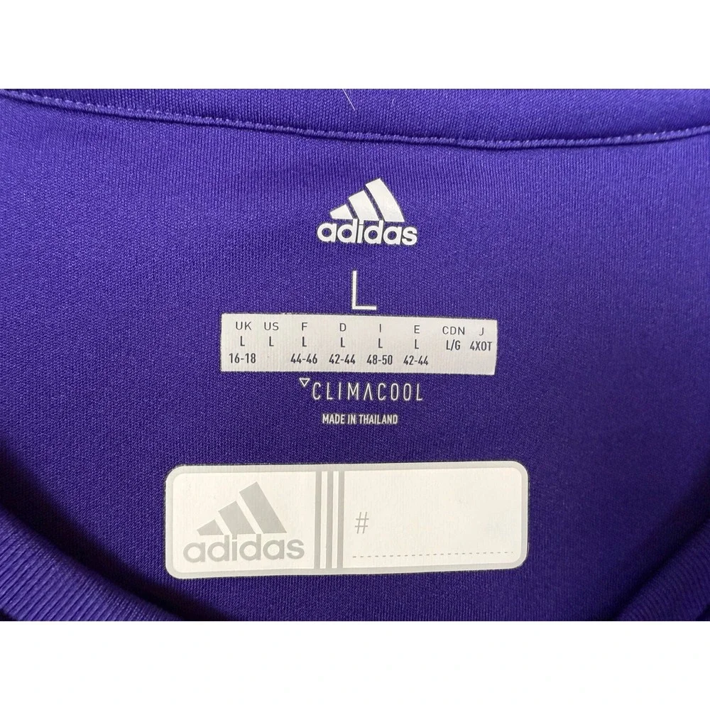 ADIDAS CLIMACOOL Men's Large Long Sleeve Blue Training Athletic Shirt #1521
